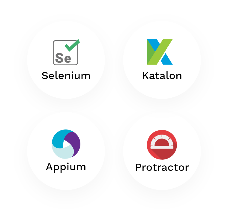 Our automation stack logos